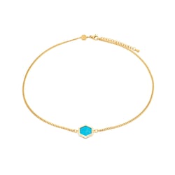 Collier Hexalia en pierres Turquoise - Sloya