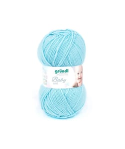 Fil layette à tricoter BABY UNI - Grundl - certifiée Oeko-Tex 05 Bleu