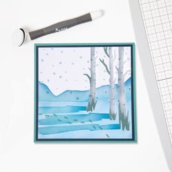 Pochoirs superposés - Hiver - 4 pièces - Sizzix