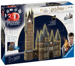Puzzle 3d château de poudlard illuminé – la tour d'astronomie / harry potter - Ravensburger - Bleu