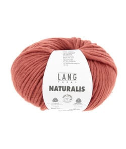 Pelote de laine Mérinos à tricoter Naturalis - Lang Yarns 60 saumon