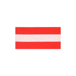 Film 10m sangle bicolore Rouge