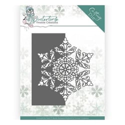 Die matrice de découpe embossage Yvonne Créations SOWFLAKE BORDER 10215