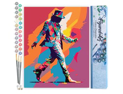 Peinture par Numéro Figured'Art - Le Roi de la Danse - Kit de Loisir Créatif DIY Numéro d'Art Complet - 40x50cm sans châssis en bois