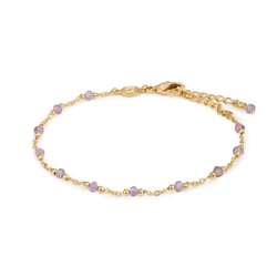 Bracelet Elyssa en pierres Améthyste - Sloya