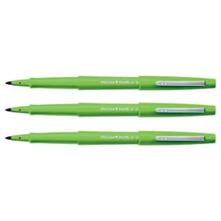 Lot de 3 stylos feutres - Paper:Mate - Flair Original - Pointe moyenne - Vert pomme