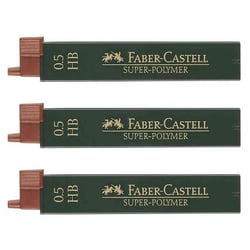 Mine de rechange - FABER-CASTELL - Super Polymère 9065 S-HB - Diamètre 0,5 mm - Graduation HB - Lot de 3 boîtes de 12 mines