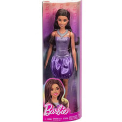 Poupée barbie fashionistas - robe violet - mattel - hyt92
