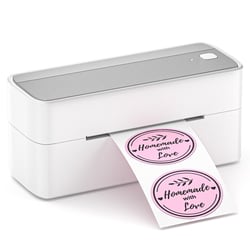 Mini Imprimante Bluetooth Étiquettes Thermique Haute Vitesse Multilingue Argent YONIS