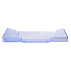 Corbeille à courrier Combo Midi transparent - Bleu glacé brillant - x 6 - Exacompta