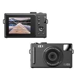 Appareil Photo Numérique Enfant 48MP Écran IPS 3.0 Pouces Zoom 16X Noir YONIS