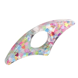 Bague de lecture en résine motif amour-forme arc multicolore