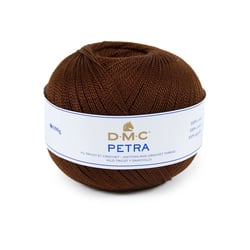 Pelote de laine - 100% coton - Marron - 5938 - DMC - Petra - Longues fibres