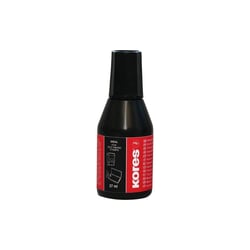 Flacon encre pour encreur - Noir - Indélébile - Séchage rapide - 27ml - Kores