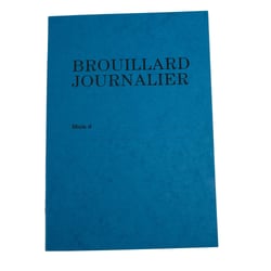 Piqûre 27x19,5cm Brouillard journalier 40 pages - x 10 - Exacompta