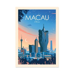 Affiche 30x40 cm - Macau China - Studio Inception