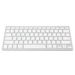 Avizar Clavier Bluetooth AZERTY et QWERTY Mécanisme à ciseaux Temps réponse 0.2s Blanc