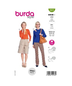Patron Burda Style 5674 – Chemise à découpe latérale | Tailles 36-48 taille n°FR 36-48