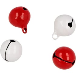 10 GRELOTS ROUGE BLANC