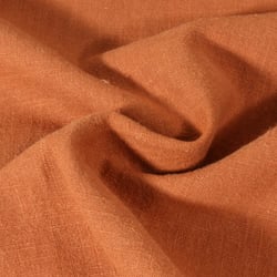 Tissu 100% Lin uni Brique