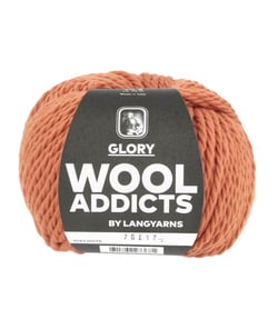 Pelote de Laine Vierge à tricoter GLORY - Wool Addicts 0075 Orange