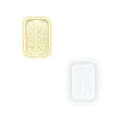 Moule en silicone 8,2cm x 6cm x 1,2cm - Pendentif bonhomme de neige