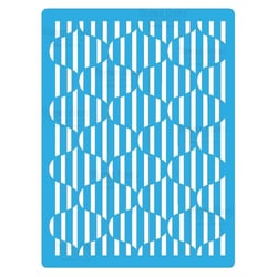 Pochoir plastique souple réutilisable 18,5 x 14,5 cm Fabrika Decoru TEXTURE 138