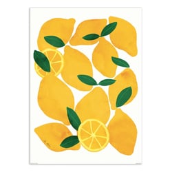 Affiche 30x40 cm - Mediterranean lemons - El Buen Limon