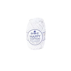 Natura Happy Cotton 3mm 20g Amigurumi et Crochet Col. 762 blanc