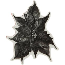 Tampon caoutchouc, poinsettia, H : 5 mm, dim. 14x11 cm, 1 flles