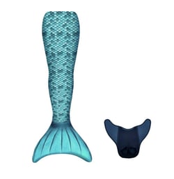 Queue de sirène S Turquoise - Kuaki Mermaids - Polyester - Élasthanne