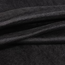 Tissu Tulle souple grande largeur uni Noir - Au mètre