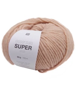 Pelote de laine à tricoter Essentials Super Aran - Rico Design 03 Poudre