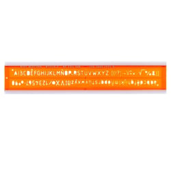 Trace-lettre MINERVA - ISO 3098/1 - Matière biosourcée - Orange - Lot de 10