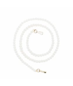 Longue Chaînes pour accessoire pochette, sac, vêtement - Perles - 120 x 1 cm - DRAEGER Perle blanche