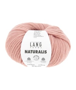 Pelote de laine Mérinos à tricoter Naturalis - Lang Yarns 28 rose poudré