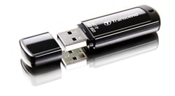 Clé USB TRANSCEND JetFlash 350 - Noir - 4 Go - USB 2.0