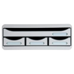 Module de classement Toolbox 4 tiroirs Office - Gris lumière - Exacompta