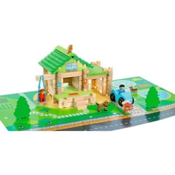 Jeu de construction - Ma première maison avec voiture - JEUJURA