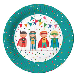 10 Assiettes - Super Héros - Eco