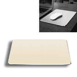Tapis De Souris Antidérapant Double Face En Alliage D'Aluminium Taille S Argenté Or YONIS