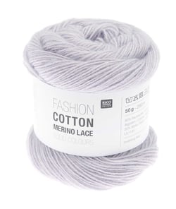 Fashion Cotton Merino Lace Solid Colours de Rico Design : Élégance et légèreté au bout des aiguilles 04 Lilas Clair Violet