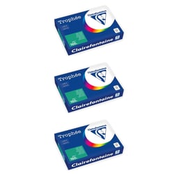 Lot de 3 ramettes de papier FSC A4 160g 250 feuilles Vert Sapin