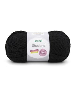 Pelote de laine à tricoter SHETLAND - 100GR - GRUNDL 11 Noir