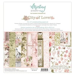 12 papiers scrapbooking 30,5 x 30,5 cm Mintay By Karola CITY  OF LOVE