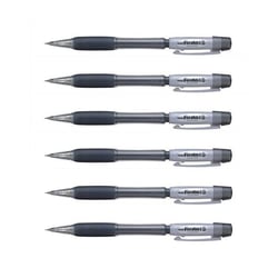Lot de 6 porte-mines PENTEL Fiesta II - Pointe 0,5 mm - Corps noir