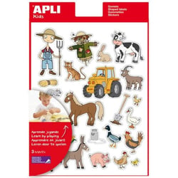 Apli Agipa - Gommettes La ferme x 66