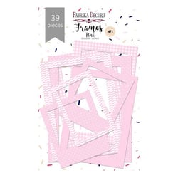 Die Cuts cadre, encadrement photo Fabrika Décoru POIS CARREAUX ZIG ZAG ROSE
