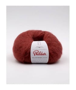 Pelote de Laine et Mohair Phil Love Mohair - Phildar Grenat Rose
