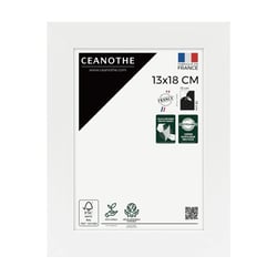 Cadre photo Wild ébène 60x80 cm avec passe-partout 40x50 cm